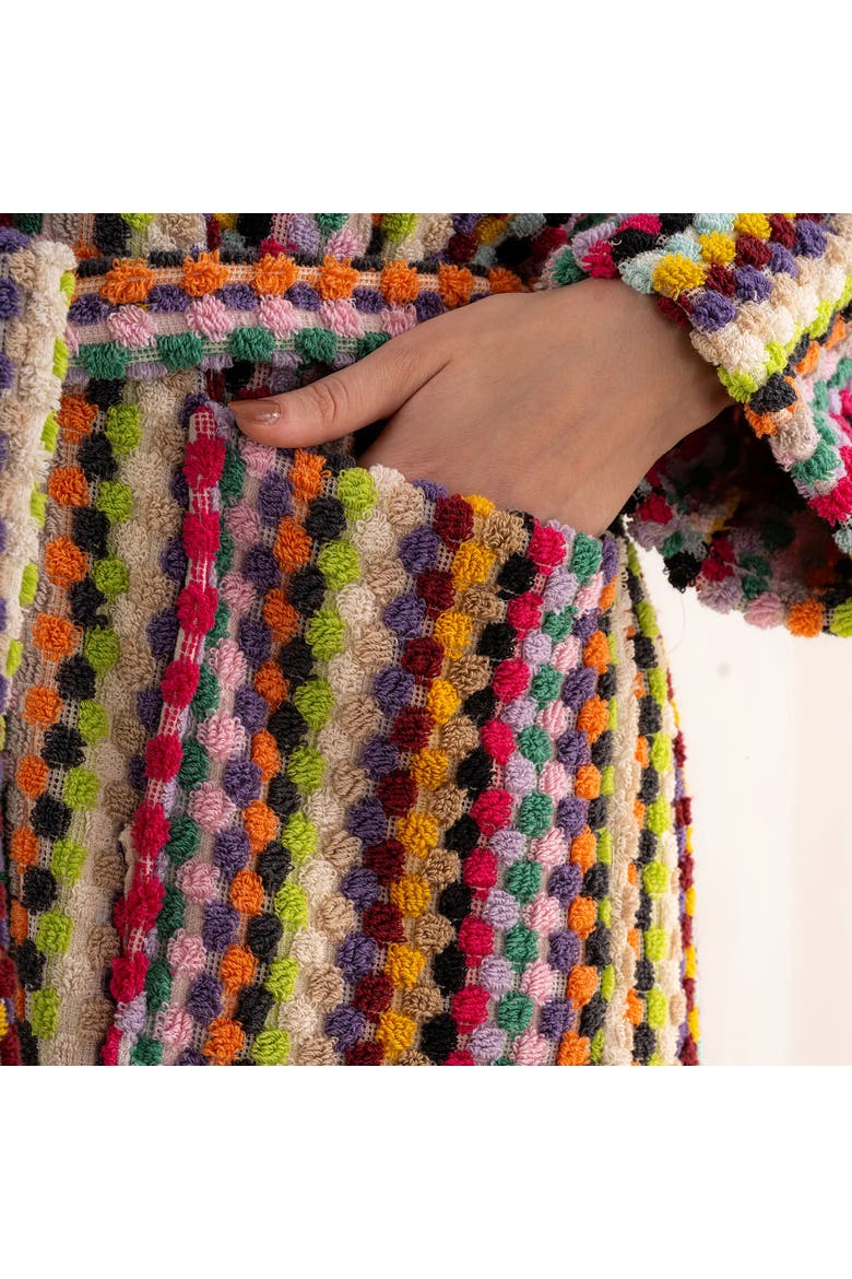 Super Plush Confetti Robe by Kalkedon Towels, Alternate, color, Multi