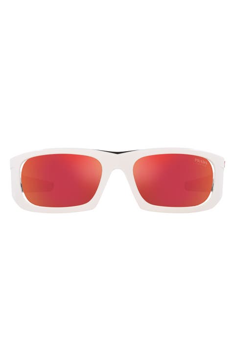 59mm Gradient Irregular Sunglasses