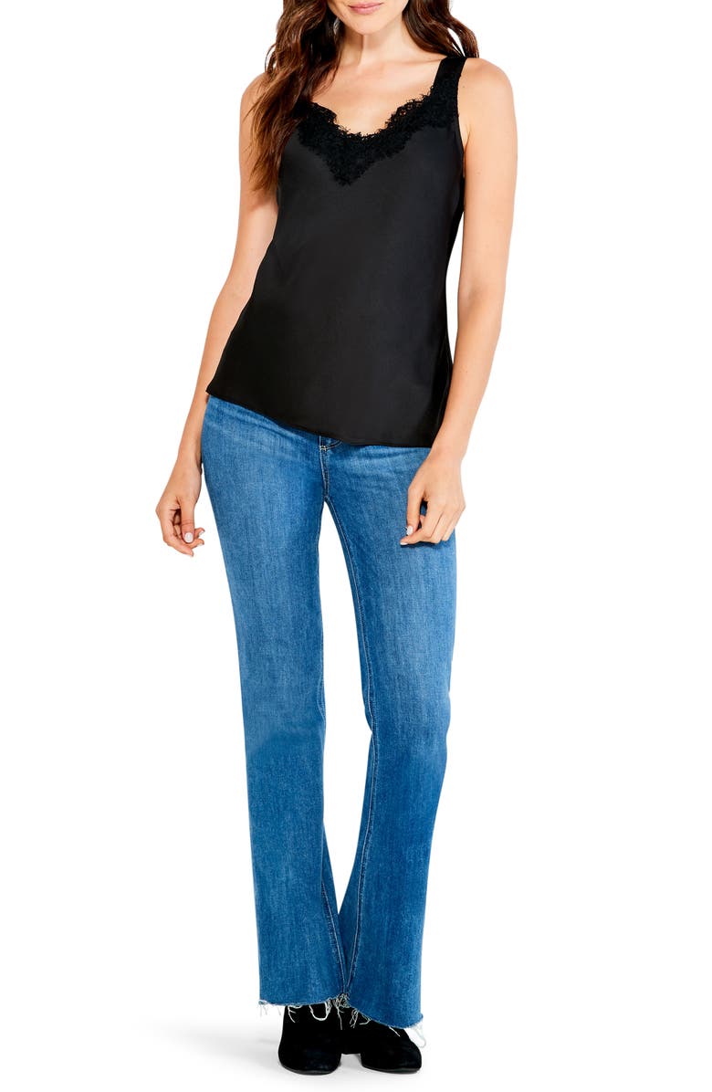 NIC+ZOE Lace Tank, Alternate, color, Black Onyx