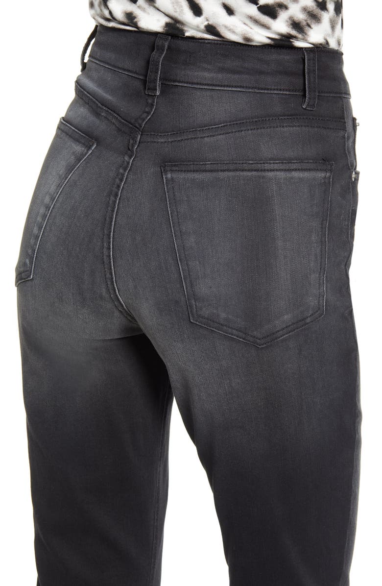 STS Blue Alicia High Waist Raw Hem Crop Straight Leg Jeans, Alternate, color,