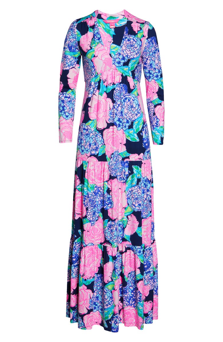 Lilly Pulitzer<sup>®</sup> Martinique Long Sleeve Maxi Dress, Alternate, color, 