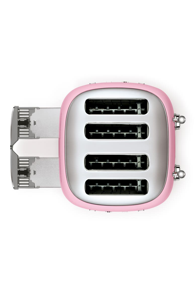 '50s Retro Style 4-Slice Toaster, Alternate, color, PINK