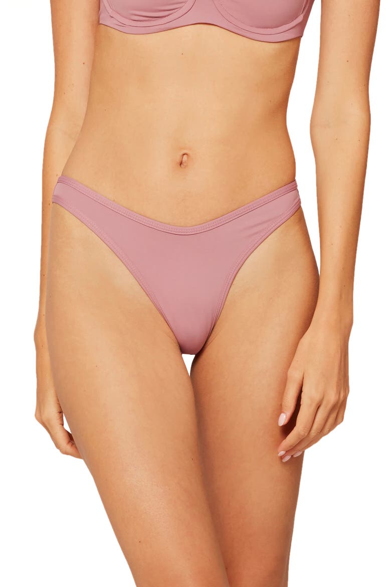L Space Whiplash Bikini Bottoms, Main, color, NOSTALGIA ROSE