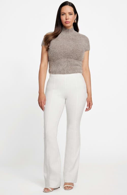 Marciano Agnes Alpaca Blend Short Sleeve Sweater In Gray