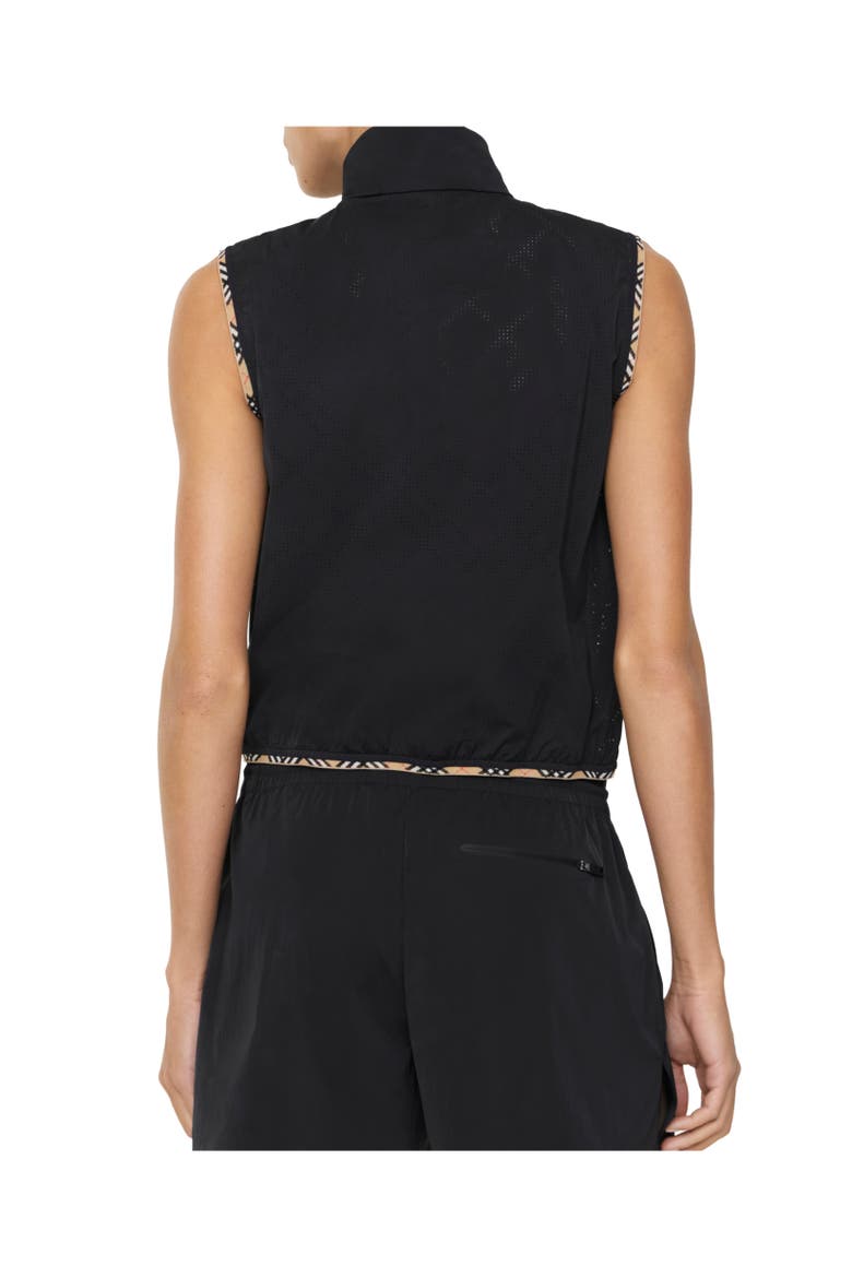 Stretch Nylon Gilet, Alternate, color, Black