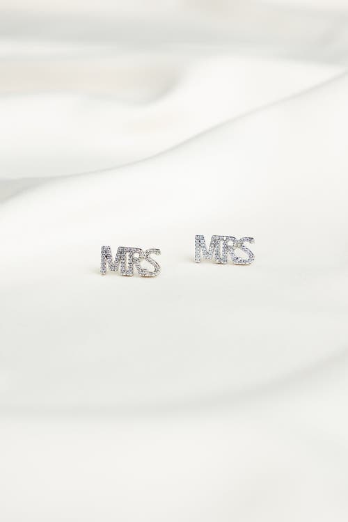 Untamed Petals Mrs Crystal Studs In Metallic