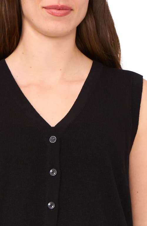Halogenr Halogen(r) Sleeveless Button-up Sweater