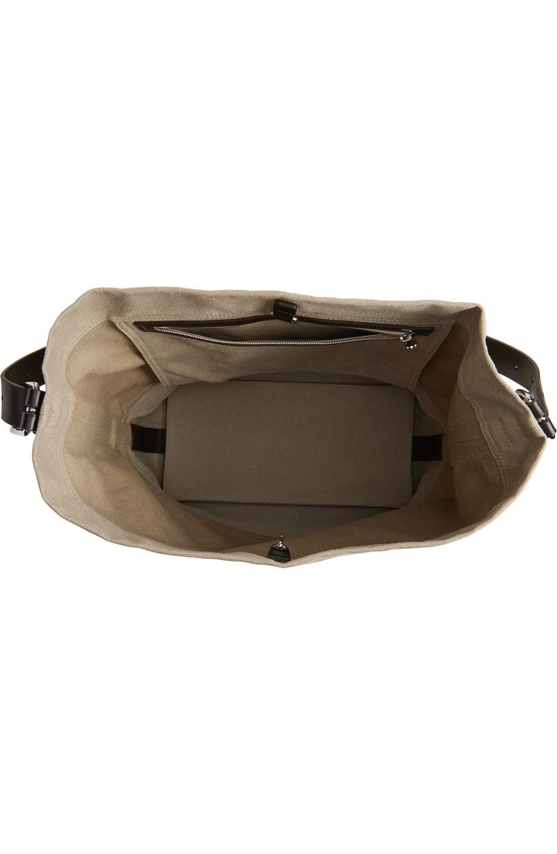 Lemaire Belted Canvas Tote, Alternate, color, Dark Linen