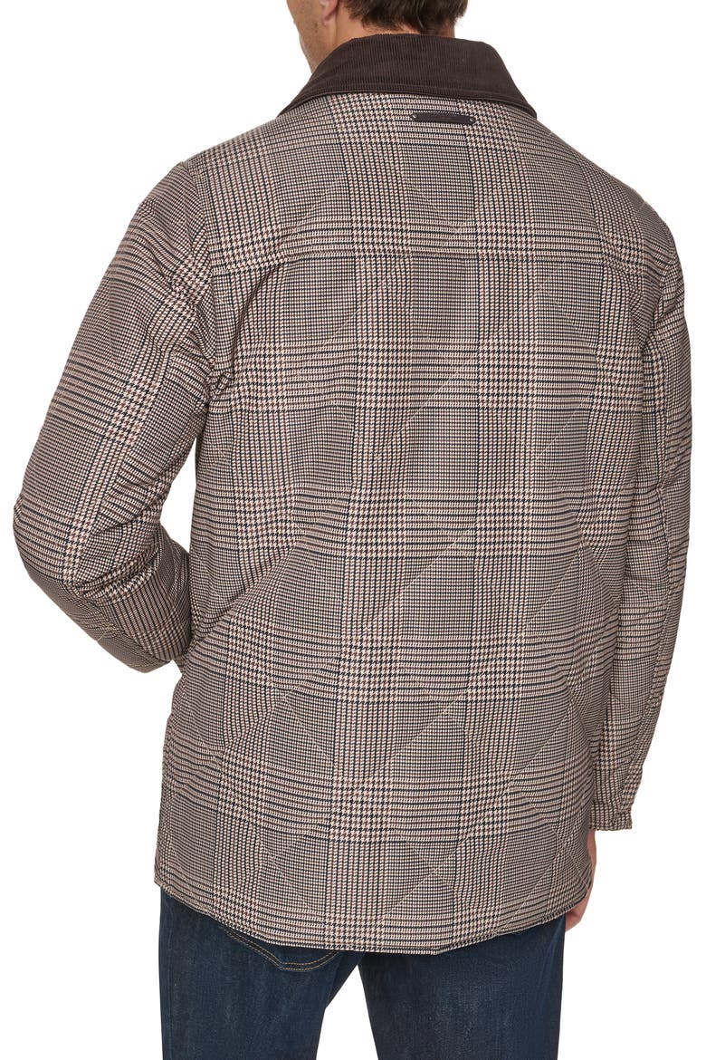 Oversized Diamond Quilt Reversible Jacket, Alternate, color, BROWN MULTI