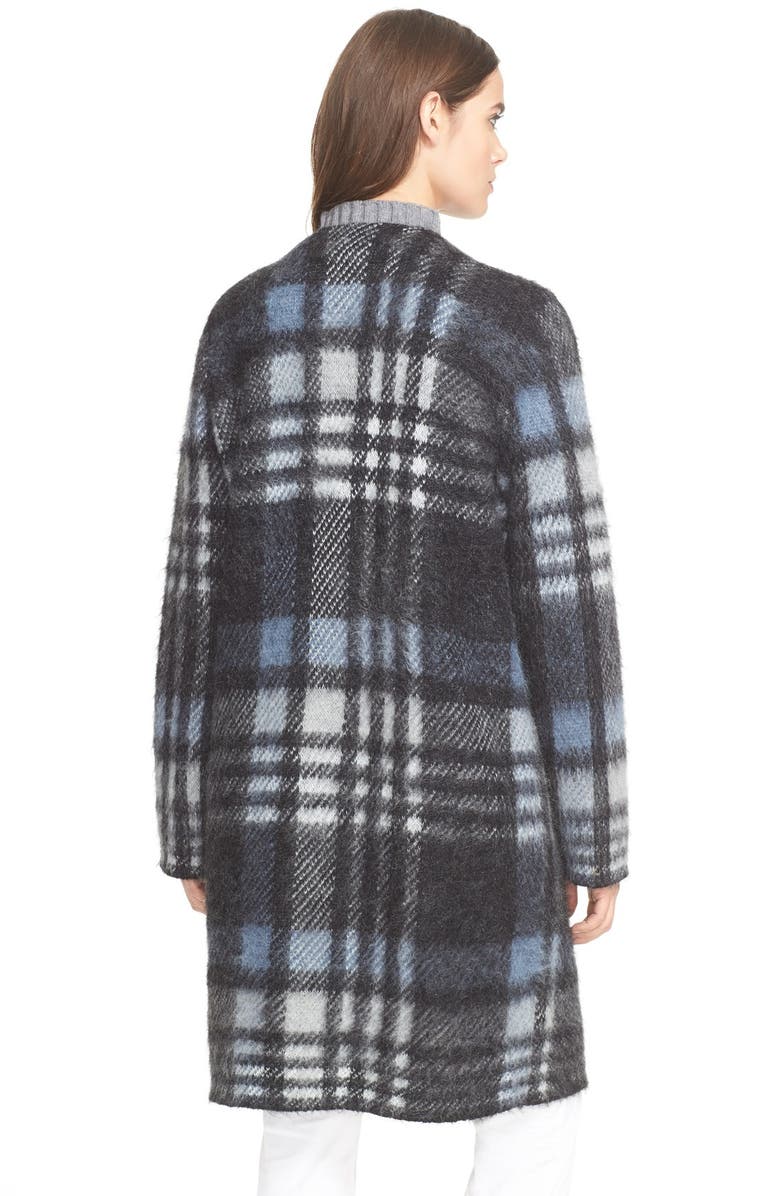 Tory Burch Plaid Brushed Mohair Jacket, Alternate, color, 