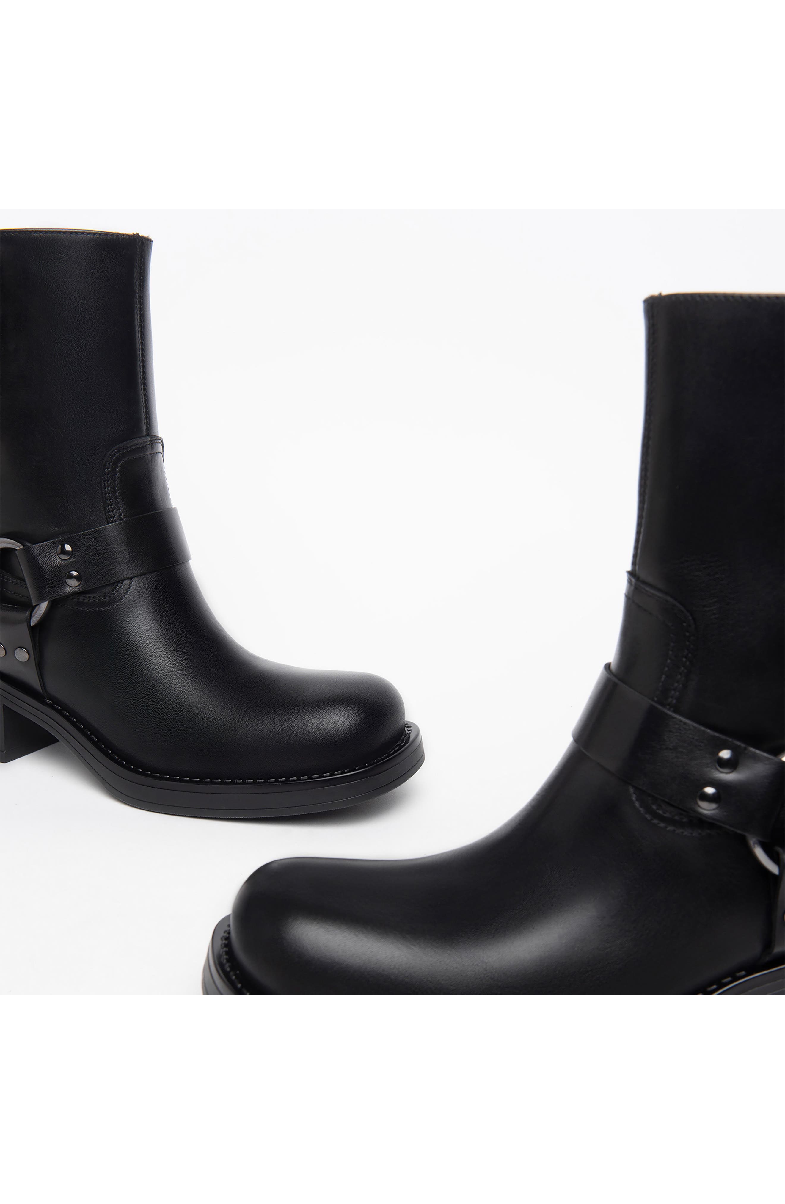 NeroGiardini Harness Bootie, Alternate, color, Black