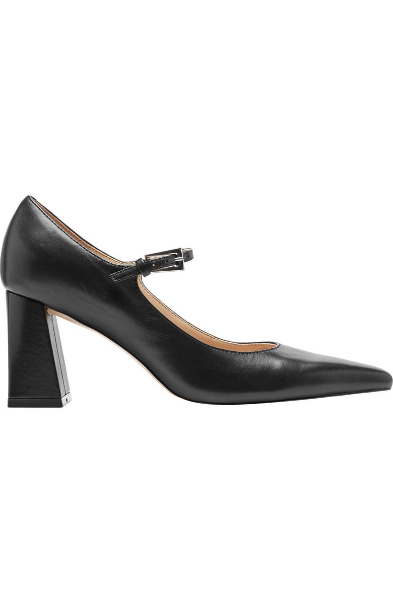 Marc Fisher LTD Nollie Pointed Toe Pump, Alternate, color, Black Leather