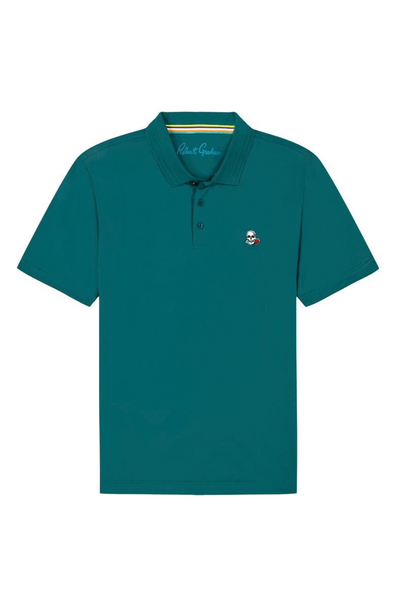 Robert Graham The Player Polo, Alternate, color, Teal