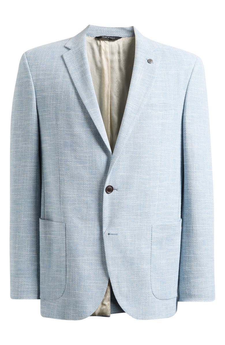 AllSaints Rudy Slim Fit Cotton Blend Sport Coat, Main, color, Light Blue