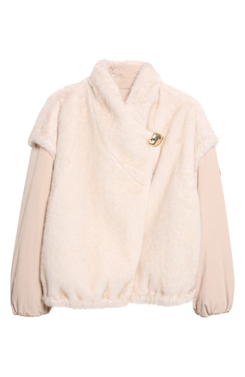 Chardonneret Layered Sleeve Fleece Jacket