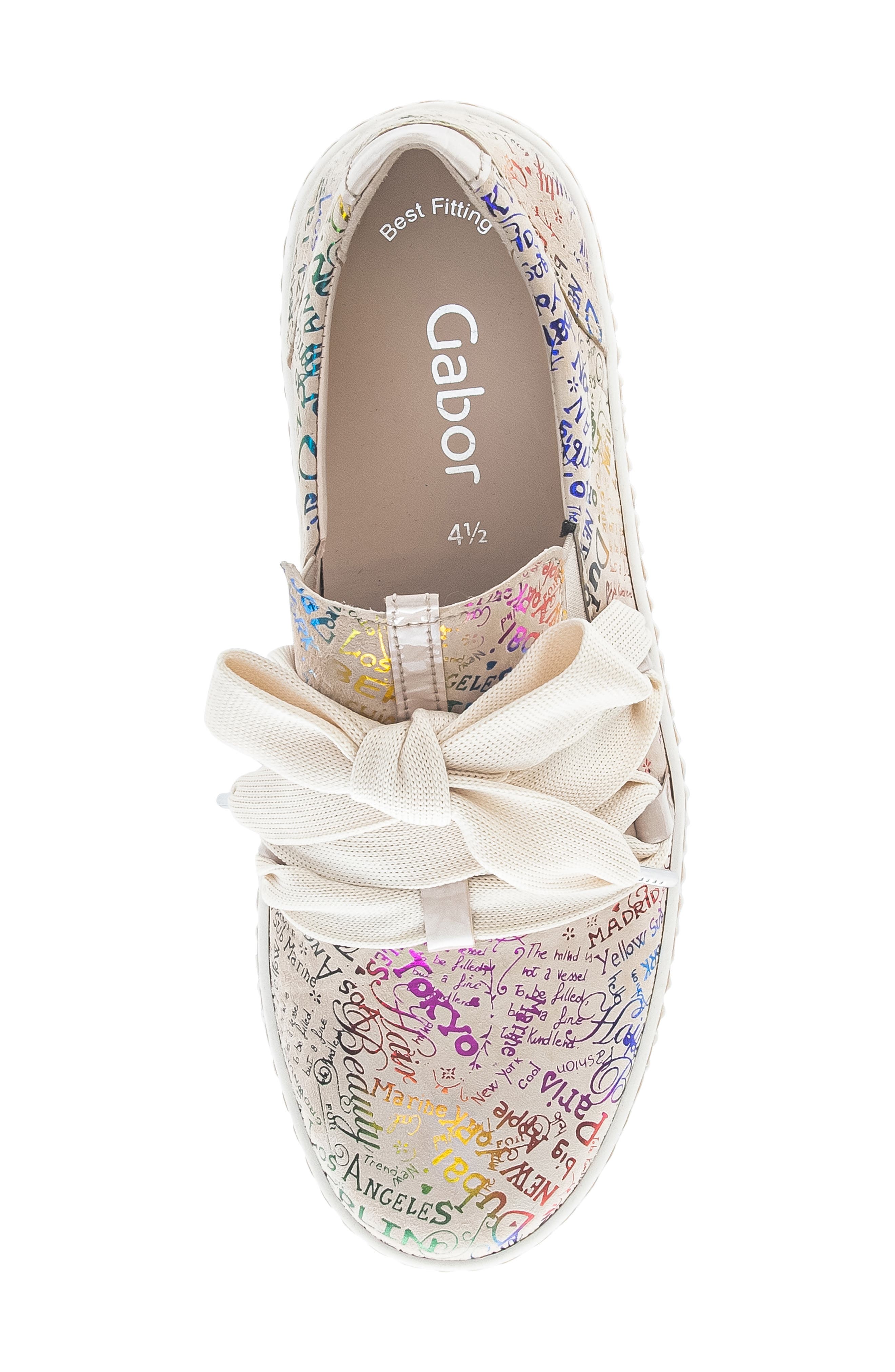 Gabor 23.333 Sneaker, Alternate, color, Beige