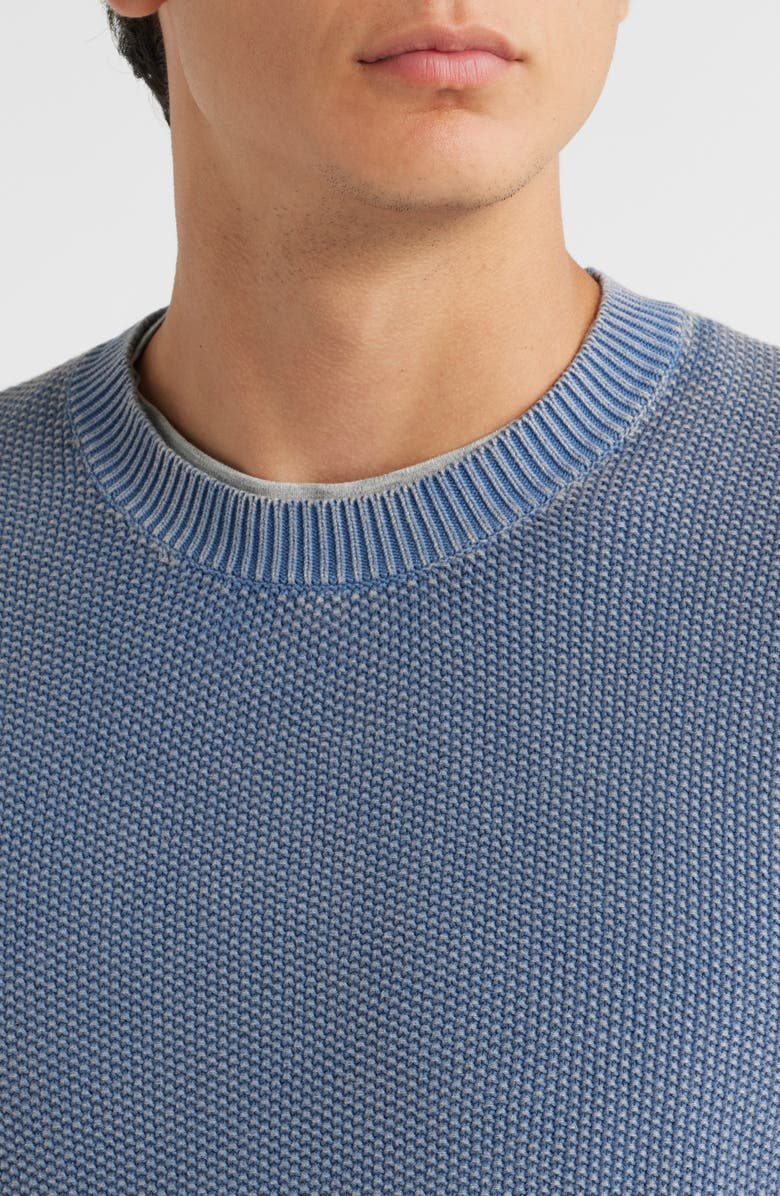 Treasure & Bond Garment Dyed Cotton Sweater, Alternate, color, Blue Vintage