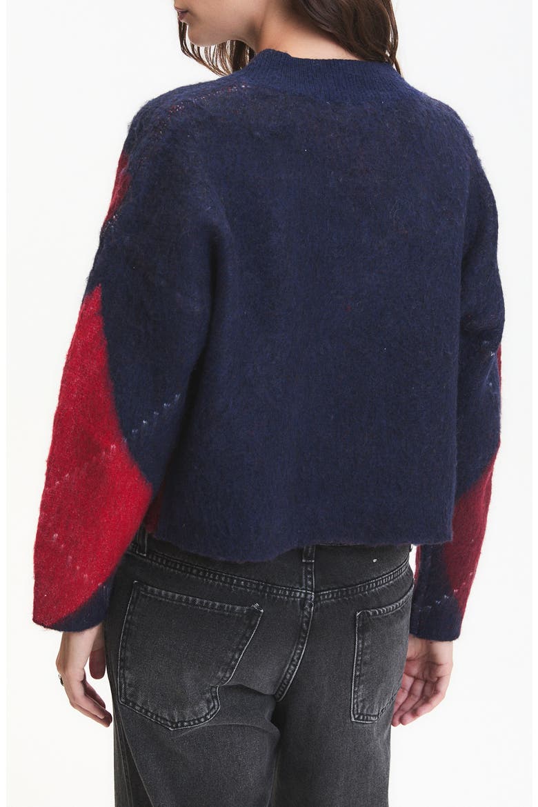 Micah V-Neck Sweater, Alternate, color, NAVY