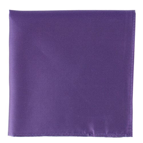 Trafalgar The Gatsby 12 Inch Solid Silk Pocket Square In Purple