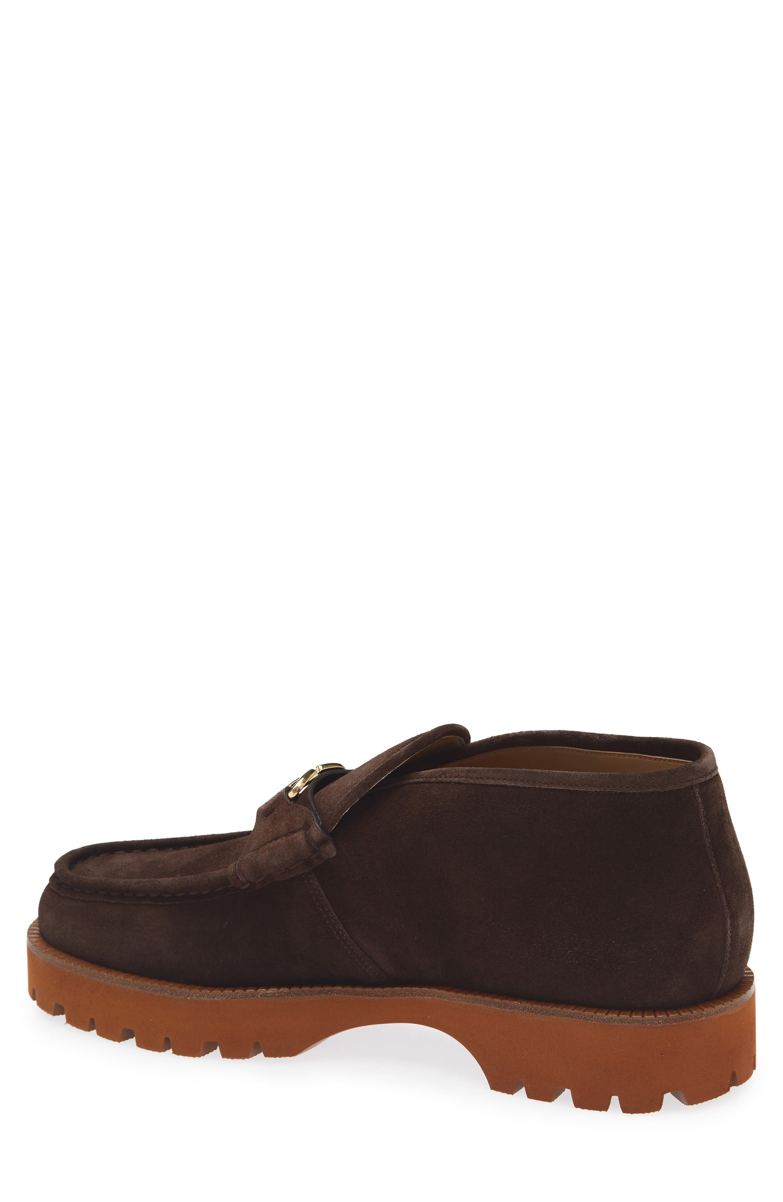 VLOGO Signature Leather Loafer Boot, Alternate, color, BROWN