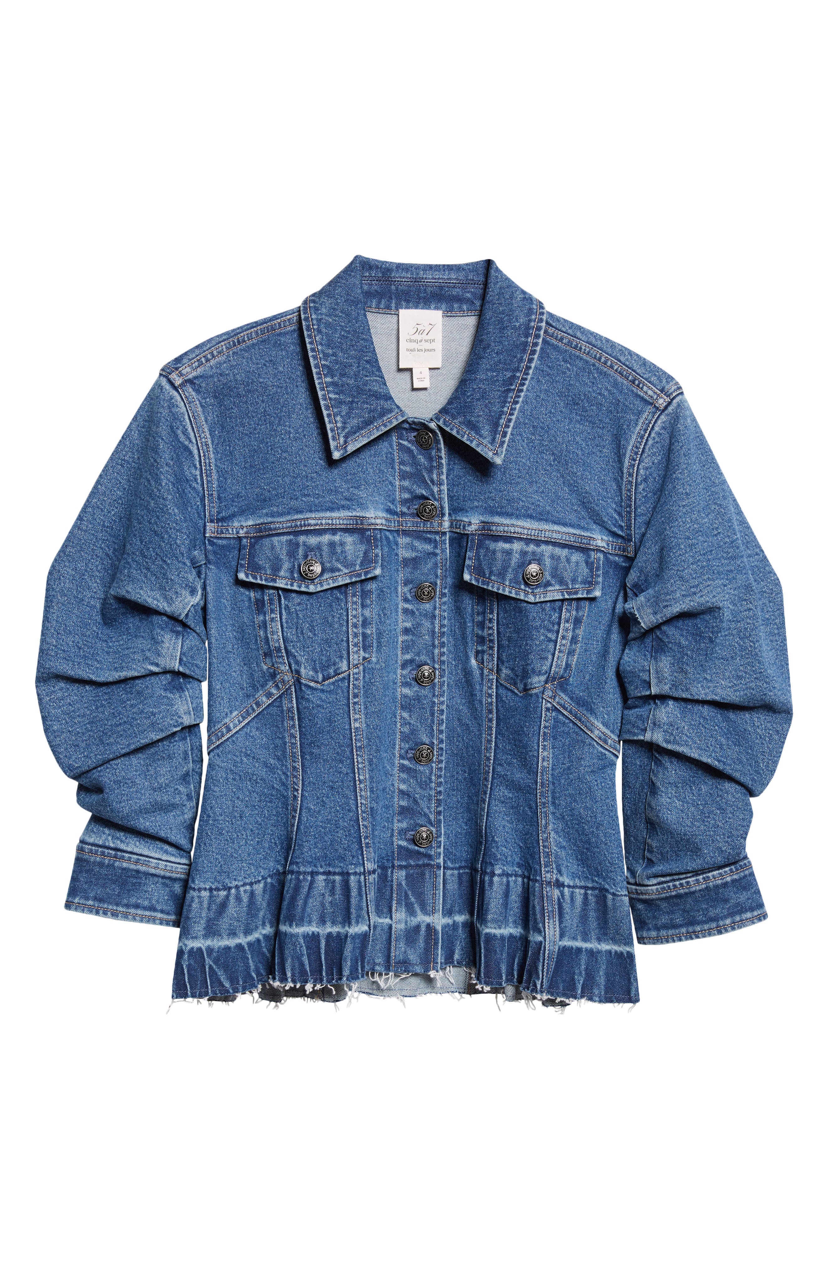 Gina Peplum Denim Jacket (Women) | Nordstrom