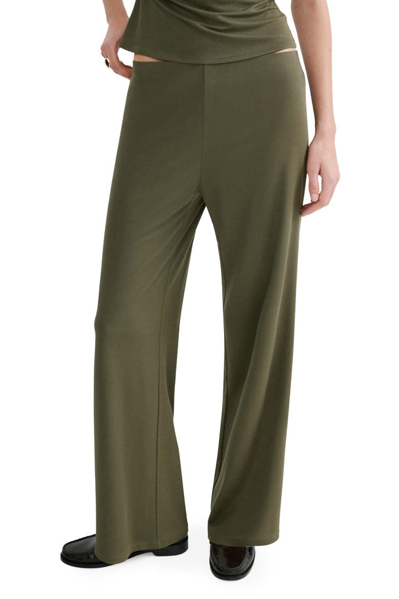 Pull-On Straight Leg Pants, Main, color, KHAKI GREEN
