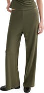 MANGO Pull-On Straight Leg Pants