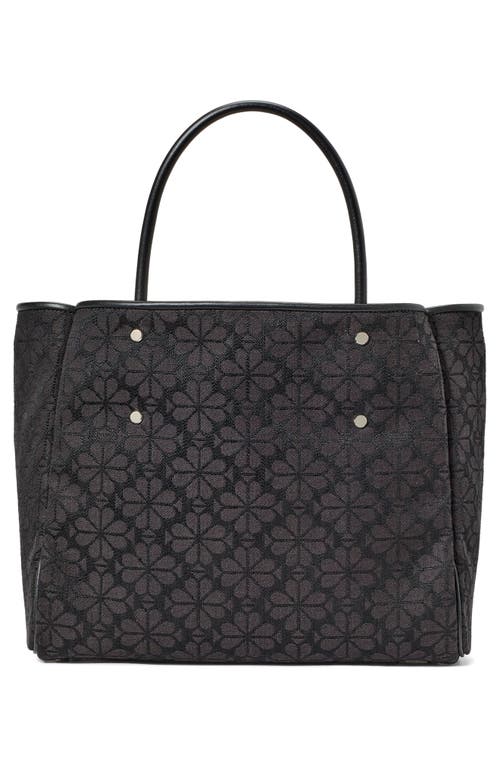 Kate Spade New York Spade Flower Jacquard Tote In Black Multi.