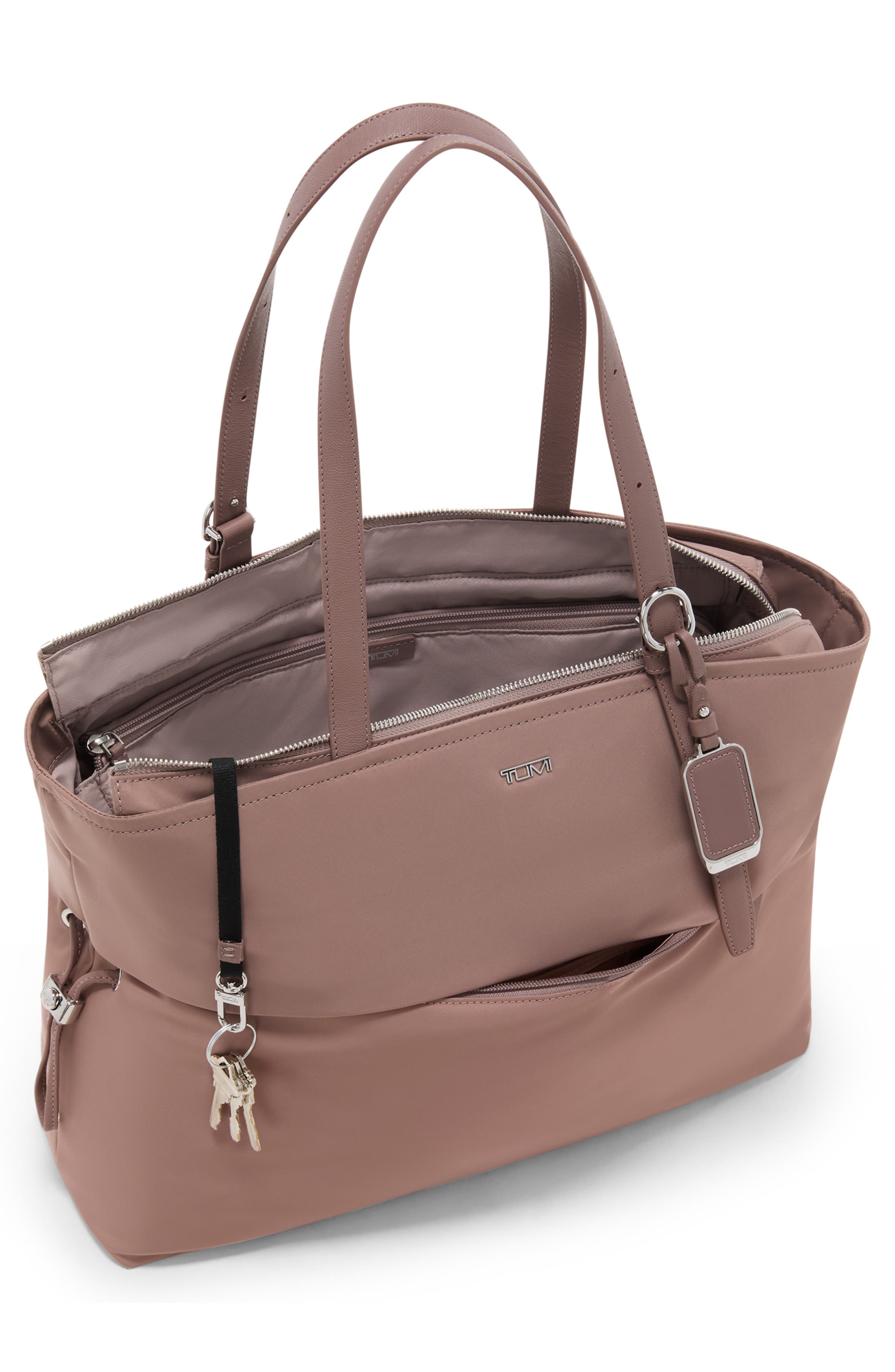 TUMI Voyageur Cam Large Tote Bag, Alternate, color, Light Mauve