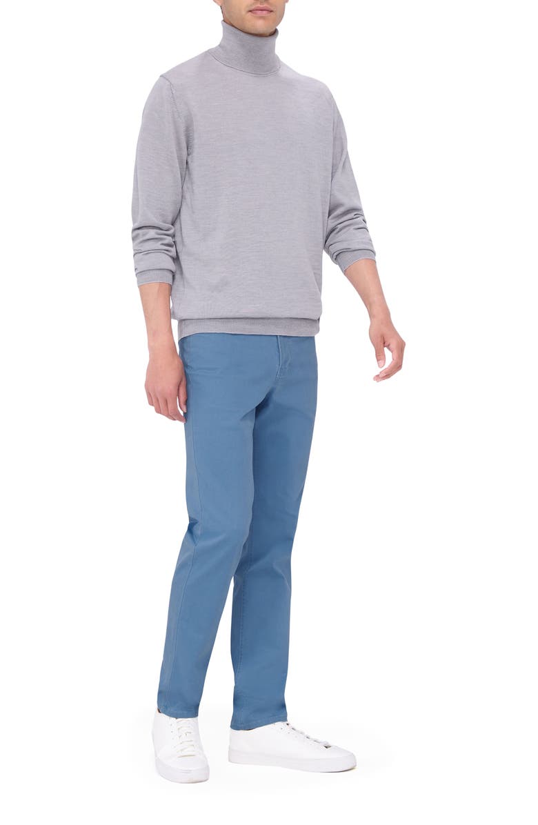 Bugatchi Sawyer Merino Wool Turtleneck Sweater, Alternate, color, Platinum