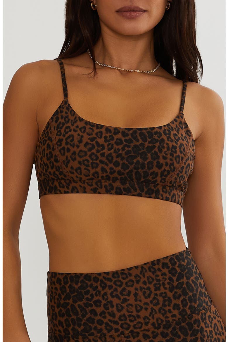 Sara Sports Bra, Main, color, CARAMEL LEOPARD