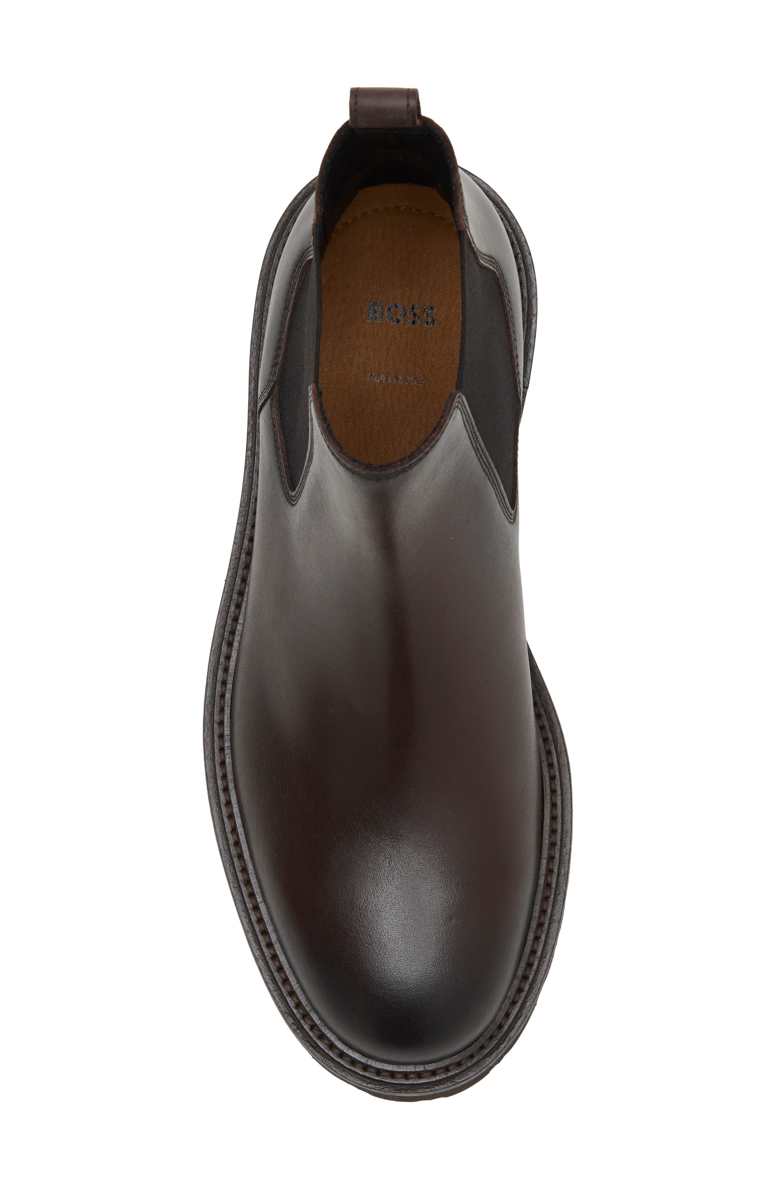Julyo Leather Chelsea Boot, Alternate, color, DARK BROWN