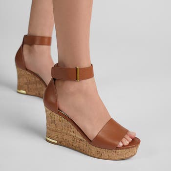 Clemens Ankle Strap Wedge Sandal