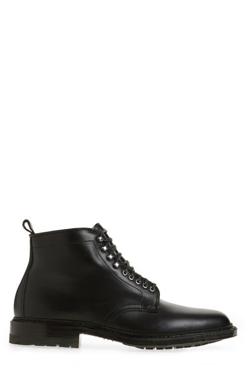 Alden Shoe Company Alden Plain Toe Lace-up Boot In Black With Nickel Hooks