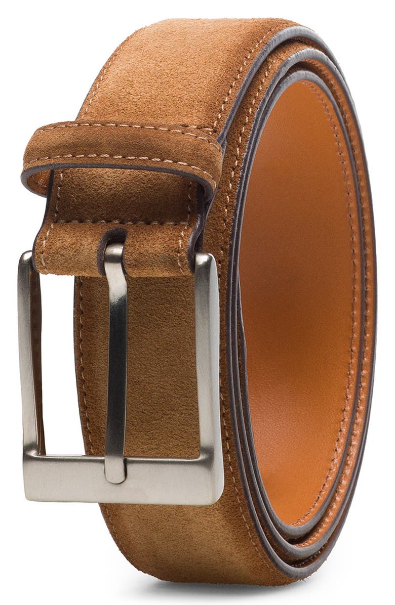Magnanni Telante Segale Suede Belt, Main, color, 