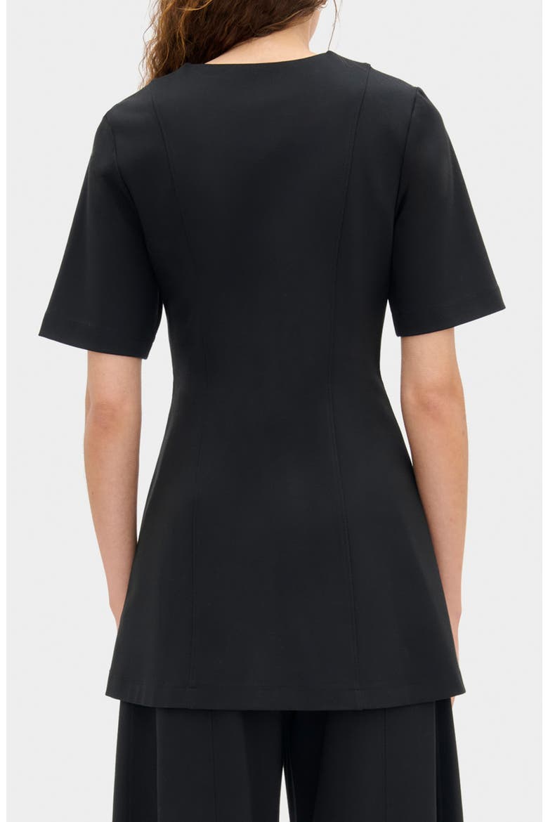Poppy Ponte Tunic, Alternate, color, BLACK