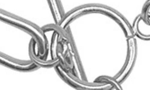Adornia Tarnish Resistant Silver Plated Paper Clip Toggle Necklace With Pearl In White/silver