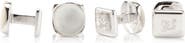 Cufflinks, Inc. Set of 4 Sterling Silver & Mother-of-Pearl Studs