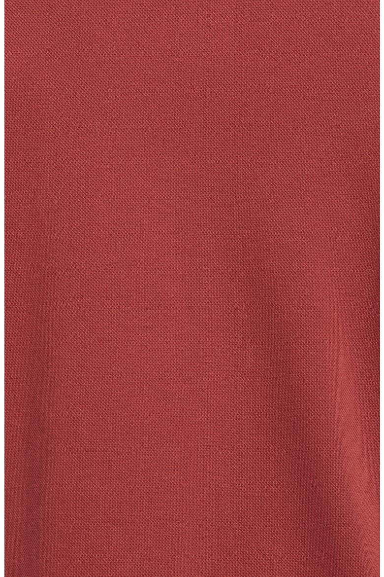 Paul 3463 Piqué Johnny Collar Polo, Alternate, color, BURNED RED