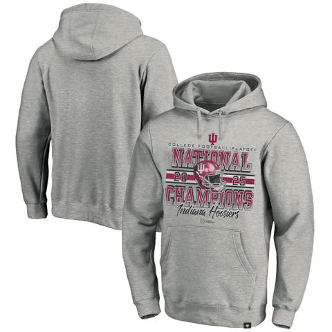 Men's '47 Gray Indiana Hoosiers College Football Playoff 2025 National Champions Big & Tall Headline Hoodie