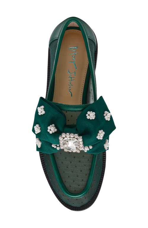 Betsey Johnson Seth Pointed Toe Mesh Flat In Multi