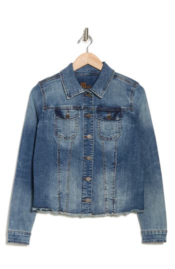 Kut From The Kloth Jill Raw Hem Denim Jacket