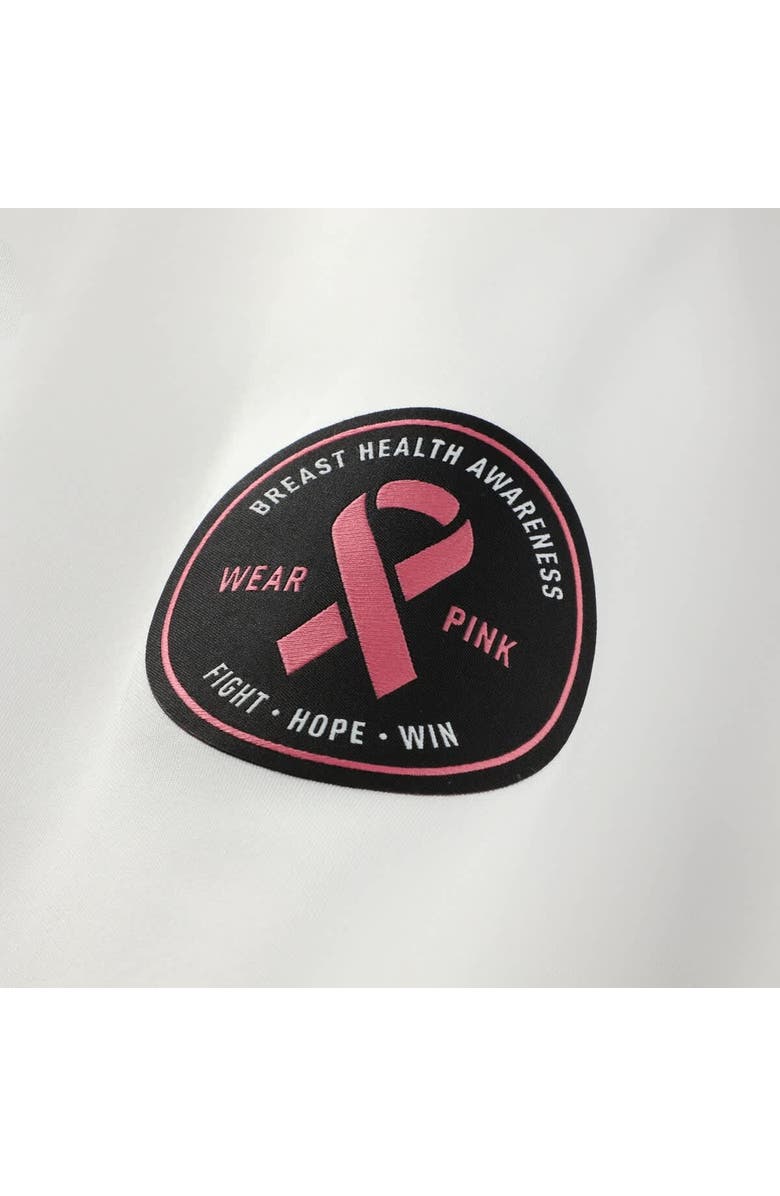 adidas Men's adidas White Indiana Hoosiers Wear Pink Breast Cancer Awareness Polo, Alternate, color, White