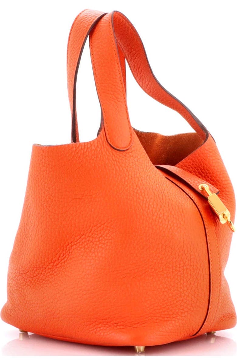 Pre-Owned Hermes Picotin Lock Bag Clemence PM, Alternate, color, Feu