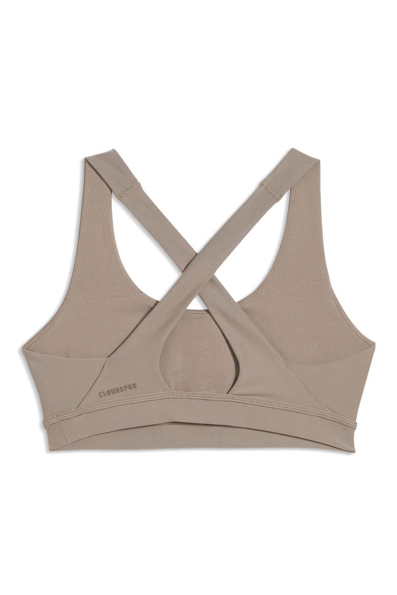 Cloudspun Medium Impact Sports Bra, Alternate, color, MOUSE GRAY