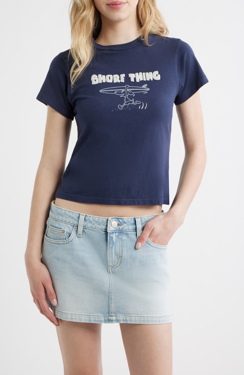 Daydreamer Shore Thing Shrunken Graphic T-Shirt, Main, color, Vintage Navy