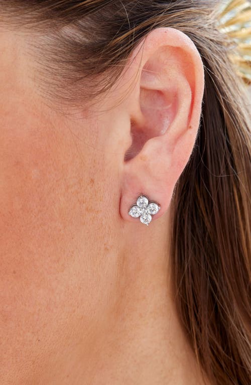 Savvy Cie Jewels Cubic Zirconia Cluster Stud Earrings