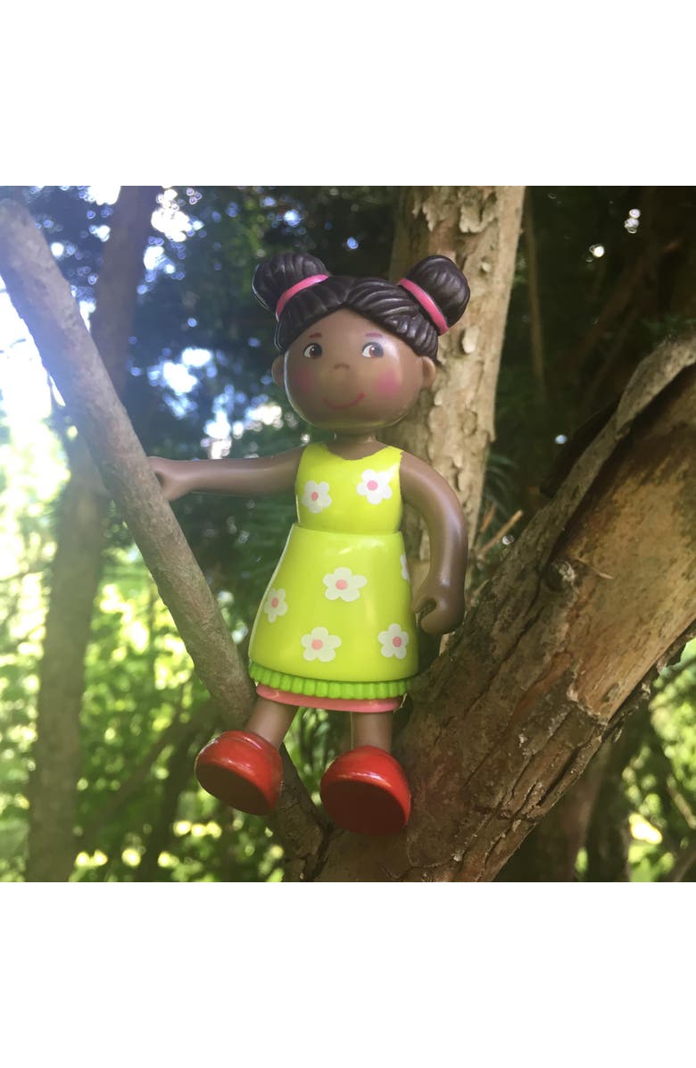 HABA Little Friends Naomi - 3.75" Girl Dollhouse Toy Figure with Pig Tails, Alternate, color, Multi