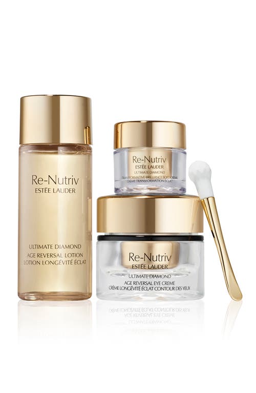 Estée Lauder Re-nutriv Ultimate Diamond Eye Cream Skin Care Set In Transparent