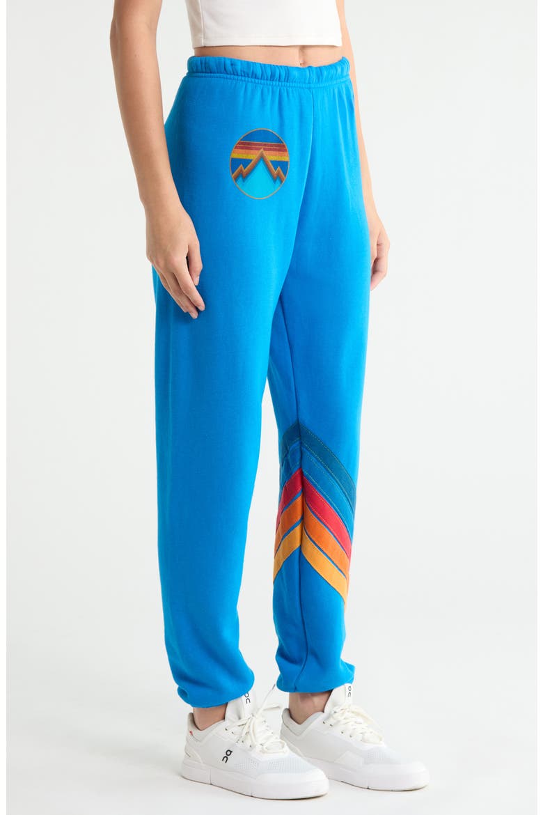 All Seasons Circle Chevron Sweatpants, Alternate, color, ADVENTURE BLUE